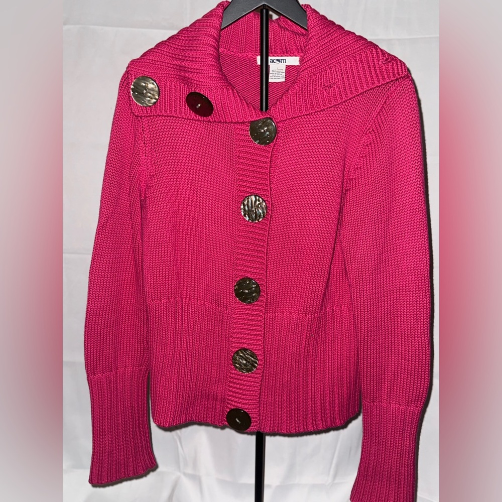 Acorn Pink Women's Sweater Cardigan